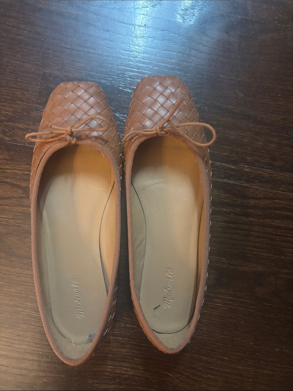 Madewell Tan Woven Ballet Flats